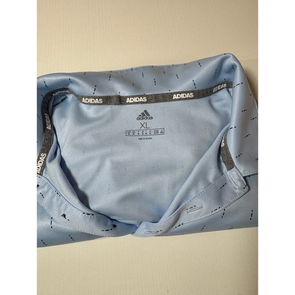 Men's Adidas Golf Polo Shirt Moisture Wicking Athletic Training Print Size XL - Picture 16 of 16